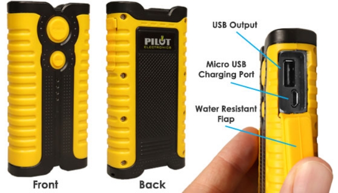 Picture 2 of 4400 mAh Water-Resistant Outdoor Power Bank