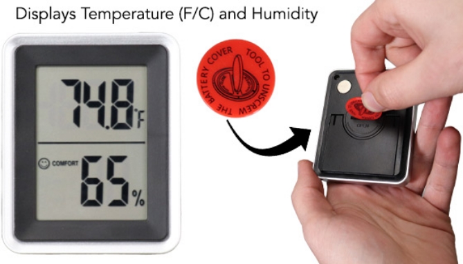 Picture 3 of Digital Thermometer And Hygrometer Combo Unit