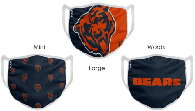 Picture 2 of Chicago Bears Face Mask
