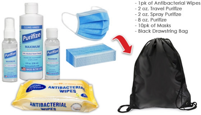 Picture 8 of The Ultimate On-the-go 16pc Sanitizer Kit