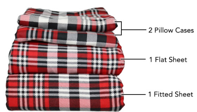 Click to view picture 4 of Super Cozy and Warm Flannel Sheet Set: 100% Cotton