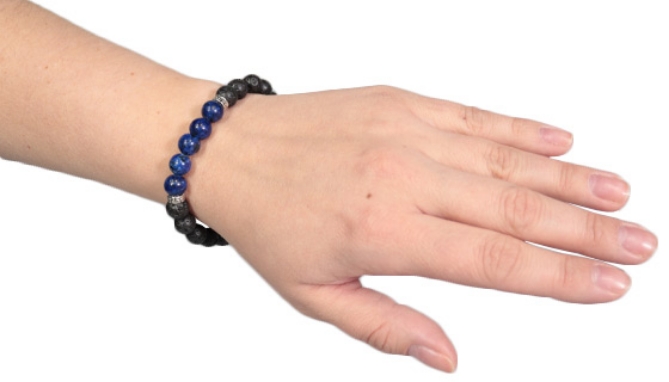 Picture 4 of Aromatherapy Lava Bead Bracelet - Includes Essential Oils