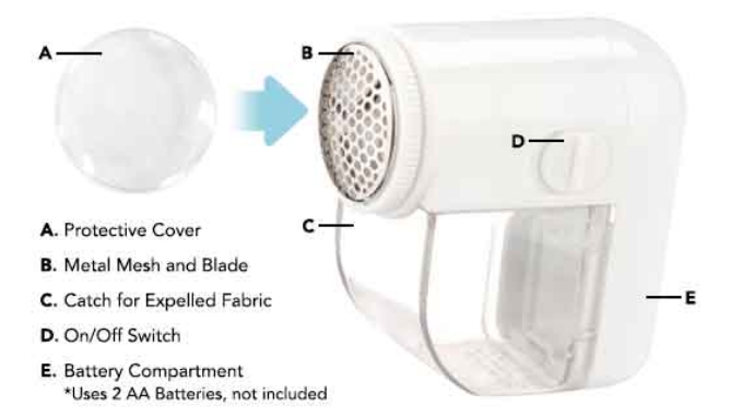 Click to view picture 2 of Portable Fabric Shaver For Clothes, Furniture, And More