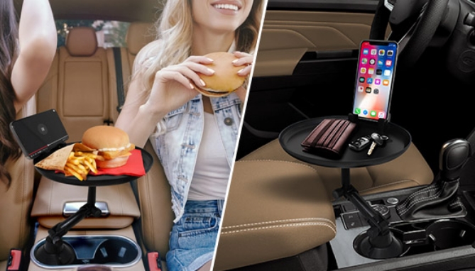 Click to view picture 4 of Adjustable Cup-Holder Car Tray