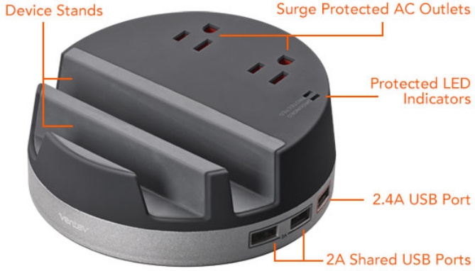 Picture 2 of 5 Device Desktop Charging Hub and Stand