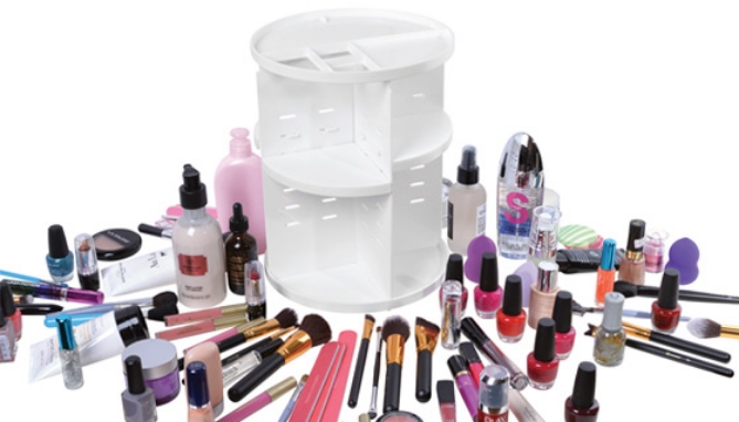 Click to view picture 5 of Adjustable Rotating Cosmetic Organizer