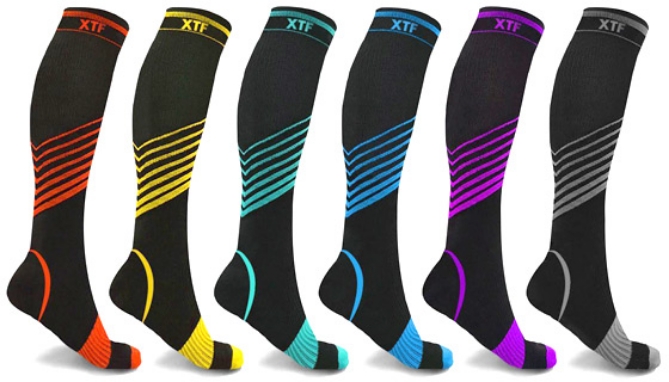 Click to view picture 2 of Verge Knee-High Sport Compression Socks by Extreme Fit