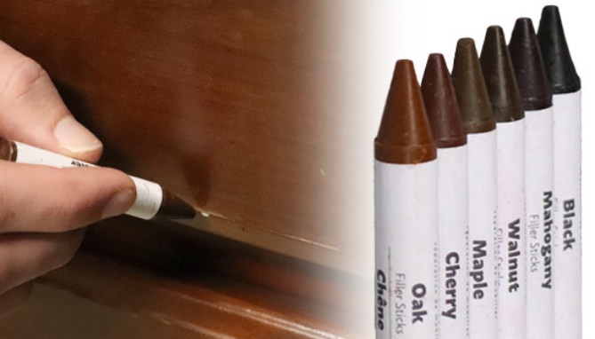 Picture 3 of Furniture Repair Markers & Filler Crayons - 12pk