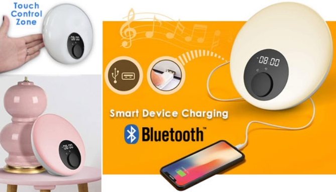 Picture 5 of Wake-Up Light Alarm Clock with Bluetooth Speaker