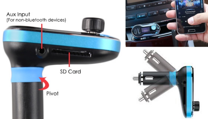 Picture 3 of Wireless FM Radio Transmitter - Bluetooth For Any Car