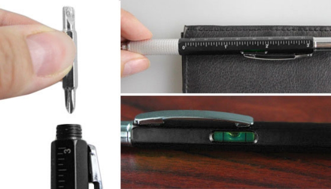 Picture 3 of The  Kikkerland Multi-Tool Pen - Set of 3 Pens