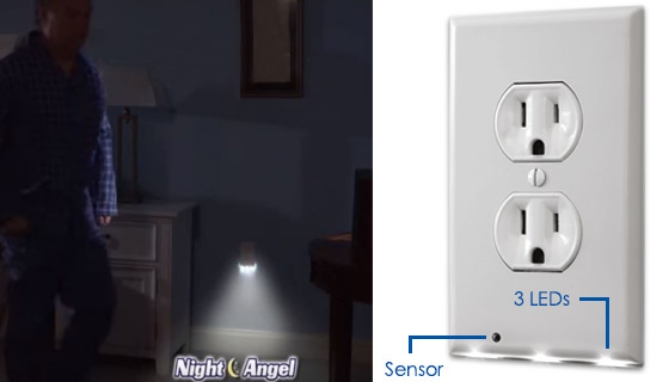 Click to view picture 5 of Night Angel Wall-Outlet Night Light 3pk