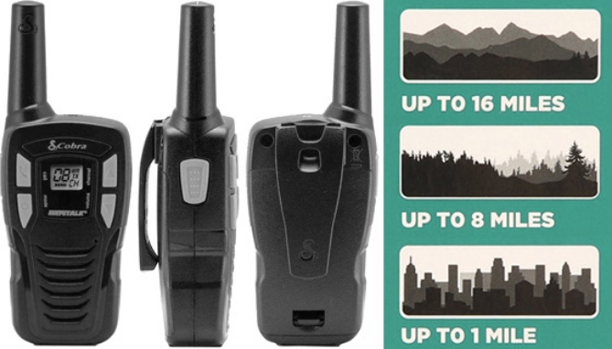 Picture 3 of COBRA CXT145 Long Range Walkie Talkies (2PK) Refurbished