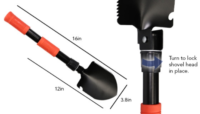 Picture 3 of Multi-Purpose Collapsible Camping And Emergency Shovel