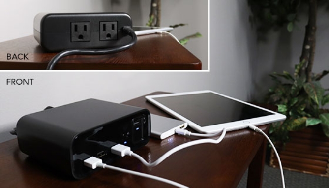 Picture 3 of Ultimate Charging Station With AC Outlets, USB Ports, And Power Bank