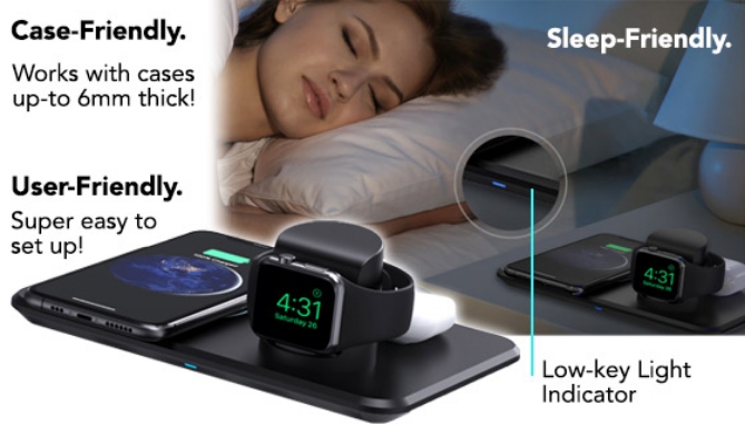 Click to view picture 10 of Multi  Wireless Charging Station - Charges 3 Devices At Once