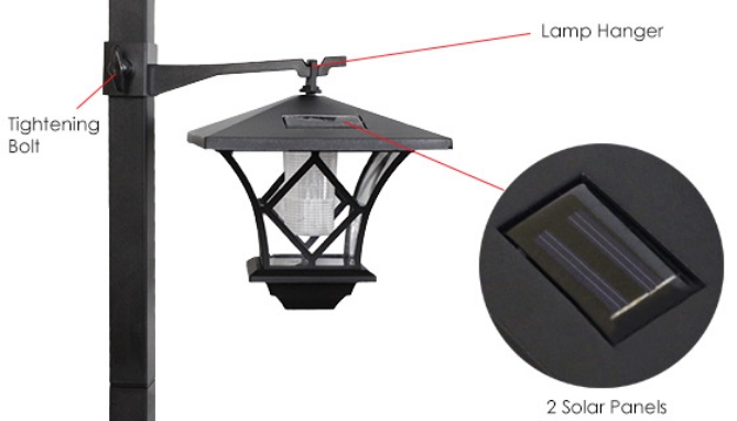 Picture 4 of Solar Sensor LED Lamp Post