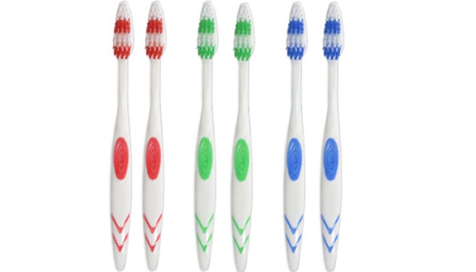 These feel like a healthy medium that is both rigid but gentle on your gums. Plus, the bristles hold up.