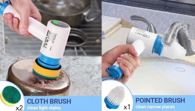Click to view picture 5 of Handheld Power Spin Scrubber & Accessories