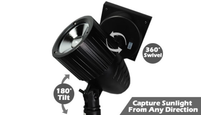 Picture 4 of Adjustable Focus Solar Garden Spotlight - Wireless and Waterproof