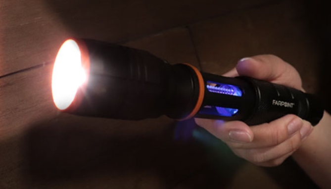 Picture 4 of Farpoint 1000 Lumen Rechargeable Flashlight with Bug Zapper