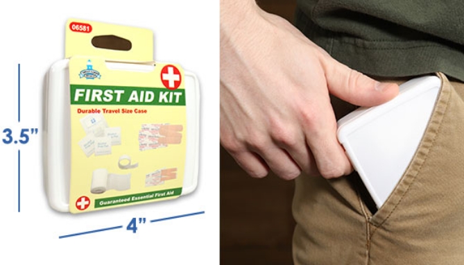 Picture 5 of 20pc Travel First Aid Kit: 4pk