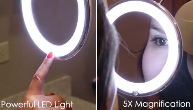 Picture 9 of Flexible Light Up Stretch Magnification Mirror
