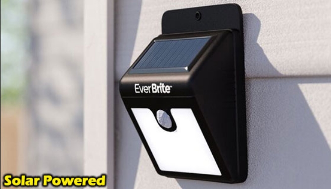 Click to view picture 4 of 2-Pack of Ever Brite Solar Powered Deluxe Outdoor Security Lights