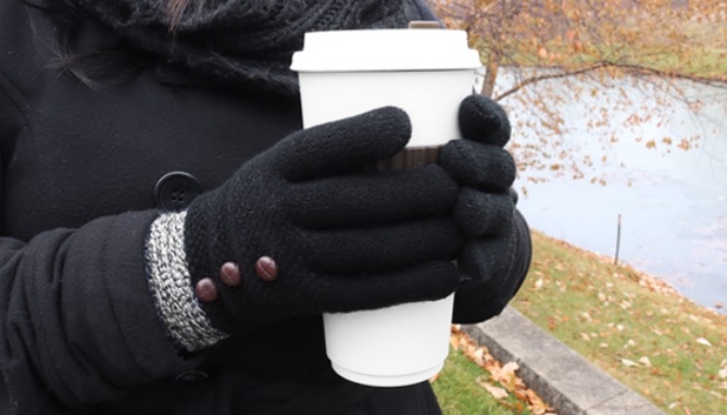 Click to view picture 3 of Designer-Styled Ladies Knit Gloves