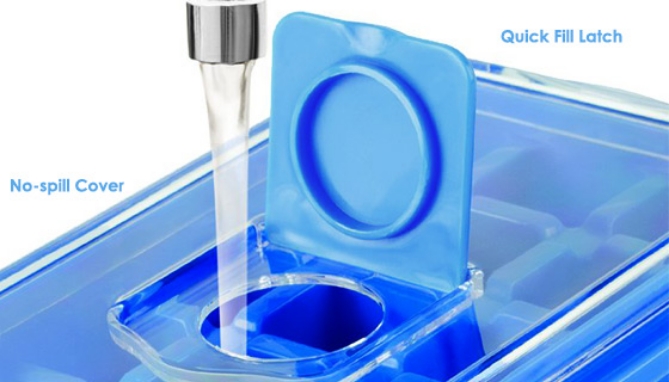 Picture 3 of No-Spill Ice Cube Tray 2-Pack