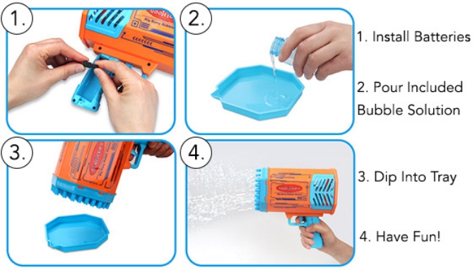 Click to view picture 4 of Big Bang Bubble Blaster With Color Lights