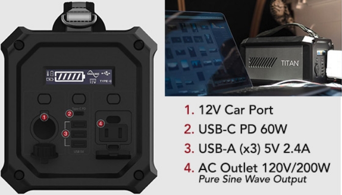 Picture 5 of Titan 62,200 mAh Deluxe Portable Power Station