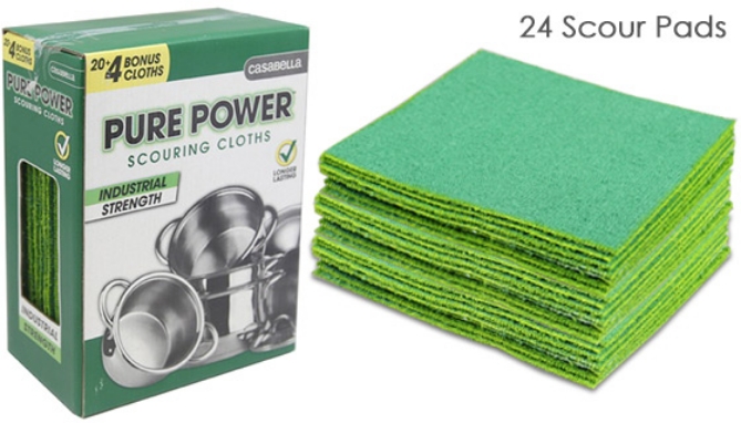 Picture 4 of Pure Power Scouring Cloths - 24 Pk