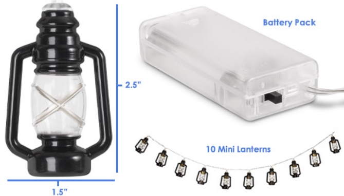 Picture 8 of 10 Mini LED Lantern String Lights