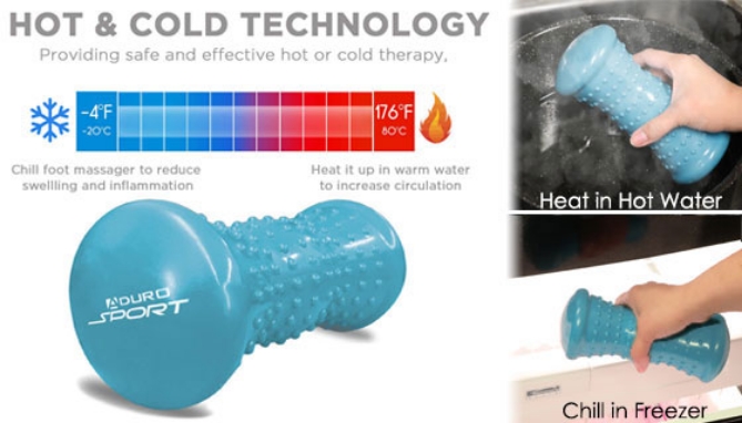 Picture 3 of Hot/Cold Foot Roller Massager - Instant Relief for Plantar Fasciitis, Heel, Arch Pain and more