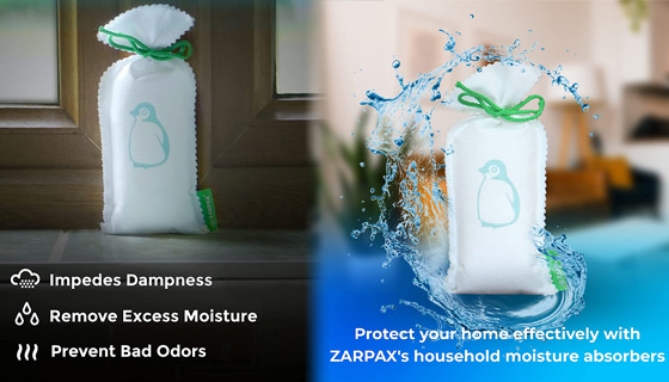 Picture 3 of 2 Pack Zarpax Reusable Dehumidifier Bags - 150 Grams Each