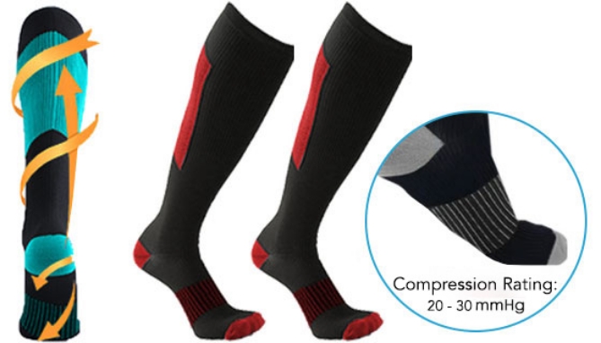 Picture 3 of Copper Flux Knee-High Compression Socks 6-Pack