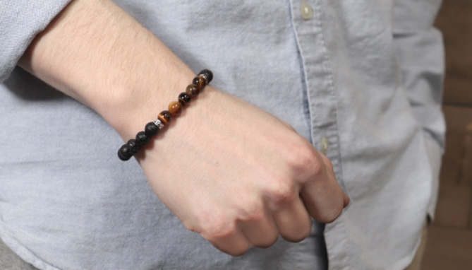 Picture 5 of Aromatherapy Lava Bead Bracelet - Includes Essential Oils