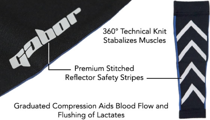Click to view picture 3 of 1 Pair of Calf Compression Sleeves for Fitness and Recovery