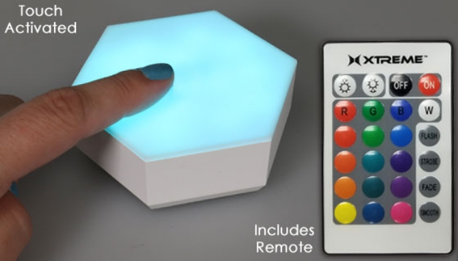 Picture 5 of Hexalite Color Touch-Panel Lights with Remote 3pk