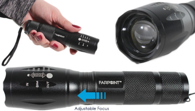 Picture 4 of Farpoint 350 Lumen Tactical Flashlight 2-Pack - Like on TV but 1/2 the Price