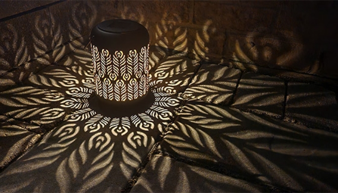 Picture 6 of Solar-Powered Shadow Decoration Lantern