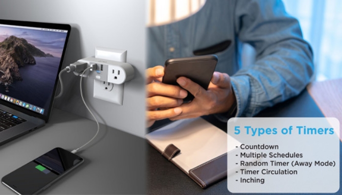 Picture 4 of Smart Wifi Dual Outlet Plug With USBs