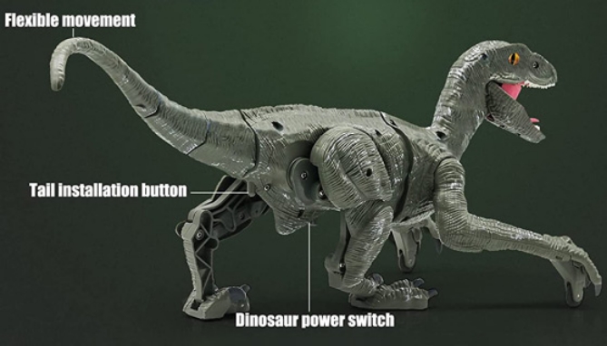 Picture 8 of Walking RC Velociraptor Dinosaur with Sound and Light