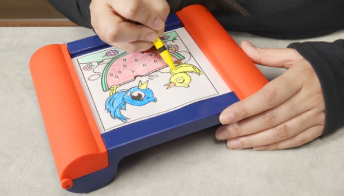 Picture 5 of Color & Scroll Art Desk with Crayons and 50 Coloring Pages
