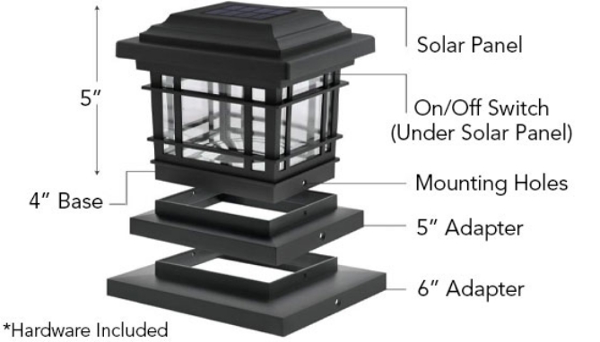 Click to view picture 5 of Universal Post and Landscape Solar Light