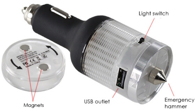 Picture 5 of Multi-Function Car Tool - Charger, Lantern, Emergency Beacon and More