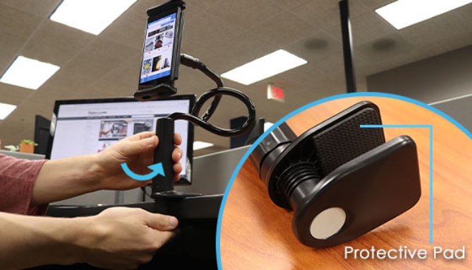 Picture 5 of Hands-Free Universal Adjustable 2 in 1 Smartphone/Tablet Stand