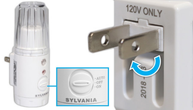 Picture 4 of 3-in-1 LED Power Failure Night Light and Flashlight by Sylvania