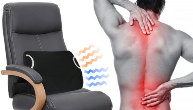 Click to view picture 5 of Lumbar Support Seat Cushion with Hot/Cold Gel Pack